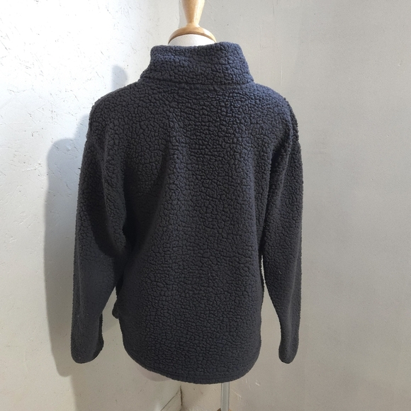 Victoria's Secret |  grey Sherpa turtleneck half zipper Pullover sweater - Picture 6 of 10